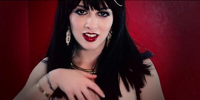 Hypnotic dominatrix takes control of eager desires