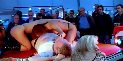 Besançon erotic salon 2007 show number 1 by Alycia Lopez with Alicia Dark - MMM100