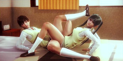 Lesbian After School Scissoring On Bed