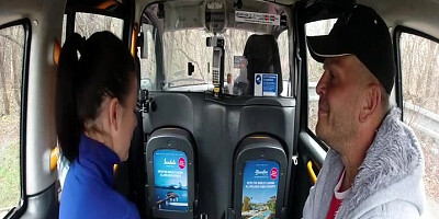 Magnificent black-haired accepted a grubby suggest from a cab driver (Billie Star)