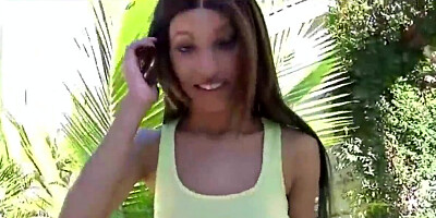 Solo teenager Lil Trisha frigs herself