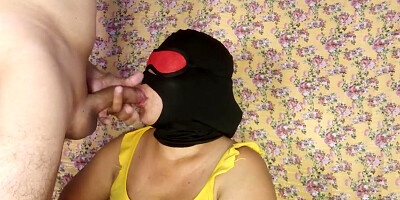 Handsome mature hooded lady providing tastey oral blow-job