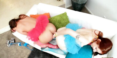 Watch bubbly Maddy O'Reilly and Violet Monroe's sex