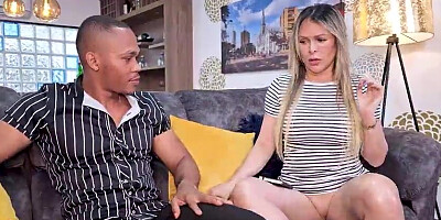 Naughty psychologist bangs her BIG BLACK COCK patient as approach - Brandon Cruz & Monique Fuentes