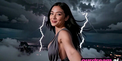 Ourdream - Trangs Stormy Apex Rail: Thin Chinese Gets Nude In Clouds
