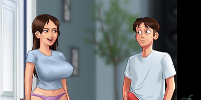 Summertime Saga - This is how I began gobbling my step-mother