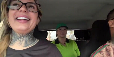 I put the gas station attendant in the camper so she could have good intercourse with me and my spouse until she was spitting jizz all over his rod, the slobber from her cooter even dribbled onto his ball sack!
