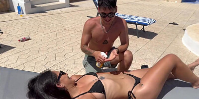 Papi Rodriguez And Nuria Millan - I Ask Him To Put Sunscreen On Me And He Ends Up Fucking Me In The Ass