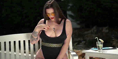 Taunting with Her Fat Naturals