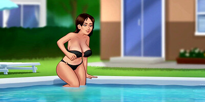 Step-mother luvs to have hook-up all the time with the Tenant - summertime saga