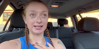 Sophia Mayyy Truck Park Rear end Internal ejaculation In The Manmeat