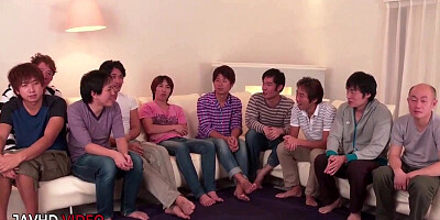 Mihonos Wild Japanese Group sex Bj Extravaganza
