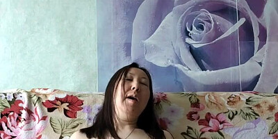 Natalya frolicking with herself come to join her