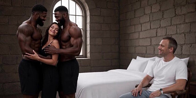 The HOTTEST (((( Ukrainian CHEATING )))) My very first time with two BIG BLACK COCK, The Black dudes with massive shafts bankrupt me, spread me gaped destroyed internal ejaculation crammed with jism, multiracial cougar amateur rock-hard [AI Generated]