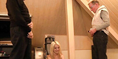 Dainty Tiffany's blowjob teen trailer