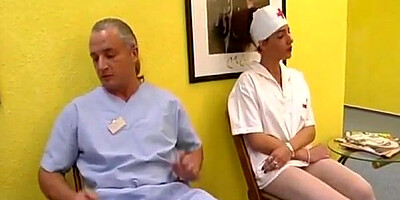 Insane German Nurse Cunny Porked by Medic