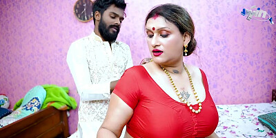 Desi Warm Lonely Step Mother Tears up Daughters-in-law Spouse