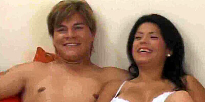 Mature ash-blonde showcasing young sweetheart how to deepthroat and rail a trouser snake before pegging her bf