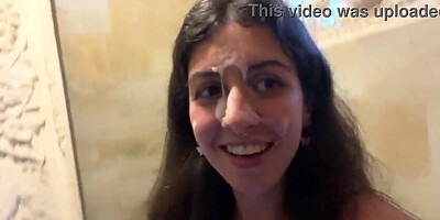 Lady Asks Waiter to Cover Her Face with Spunk in Public Cafe to Lick Burger