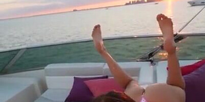 Izzy Green Outdoor Lovemaking On A Boat Flick Leaked