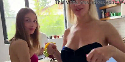 Bum sex Whore Liv Lauren & Warm Wifey Oksana Katysheva on the Set of Hard-core Booty Romping 3some with Humungous Dinky!