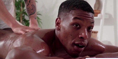 Black Athlete Stuffs Huge-chested COUGAR Stiff After a Humid Rubdown