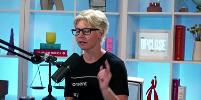 Slim diminutive ash-blonde COUGAR unwraps nude to glide frigs in fuckbox