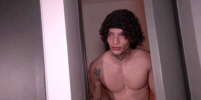 Sonny creeps into his buxom stepmom's sofa and finishes up having fuck-fest with her in muffle.
