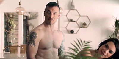 Huge-chested wifey and spouse tempting stepnephew to have three way