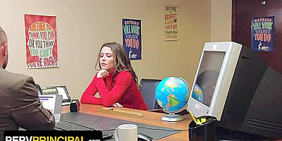 Stepmom In Sexy Lingerie Gags On Principals Fat Cock In His Office With Tiffany Fox
