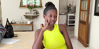 This Uber-cute AMATEUR EBONY Dame Arrived Silent... Her Figure Said Down To Drill