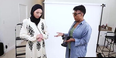 WTF Hijabi COUGAR Tempted Into NAKED PHOTOSHOOT And Sucky-sucky Brandi Swan, Arin Jones