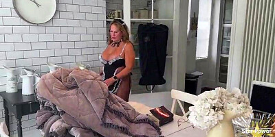 Frustrated Maid Lana Lee Gets a Internal cumshot from Butler Paul Jones
