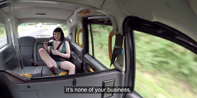 Moneyless School college girl Rails This Senior Guy's Penis for a Free-for-all Taxi Fare