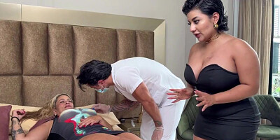 mummies flirt with the nurse, and he gives them a shot with his 20 cm meatpipe