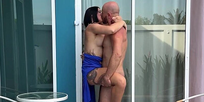 No Undies COUGAR Sole Taunts Stranger Poolside – Assjob & Jizm In Throat Part trio