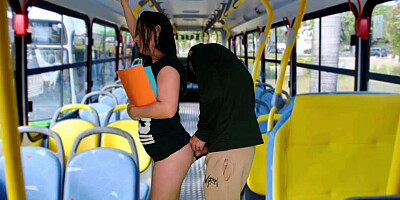 I displayed my manstick to a girl college girl on a crowded bus!