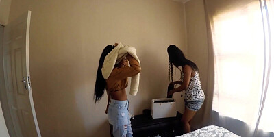 Amateur Black Lovelies Turning A Elementary Meetup Into Sapphic Super-hot Fuck-a-thon