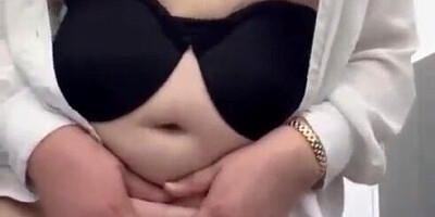 Jaw-dropping Latin assistant with a massive culo in a mini-skirt unwraps her whole uniform and showcases her cooch and opens up her culo gaping. She's highly crazy.
