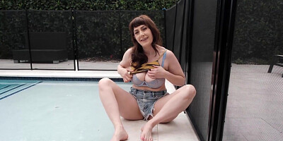 Melody Mynx Comebacks To Demonstrate Off Her XXL Jugs And Elation Her Unshaved Honeypot