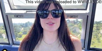 Ginormous Jugged Bitch Deep throats Pecker in Public