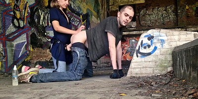 Russia Abandoned Dolphin Pool Public Outdoor Fuck Strapon Her Slave With Anastasia Mistress, Sasha Earth And Mistress Anastasia