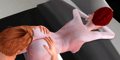 A muscled fellow develops the pink pucker of an aged doll over 50 years elder. Cougar. Young with an adult.