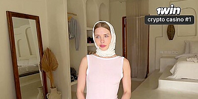 Hot babe gets teary-eyed and a man sausage in her throat after mischievous hookup at Mitt over house. Lots of