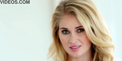 Grinning blond Aussie COUGAR Lauren Volker glides out of her sumptuous undergarments