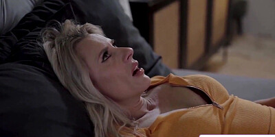 Blond COUGAR Crashes Super hot Black Duo's Noisy Screw Sesh