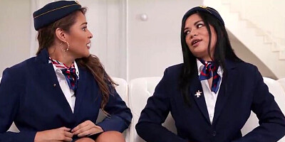 Ample donk Gizelle Blanco flight high with super-naughty sapphic Scarlett Alexis