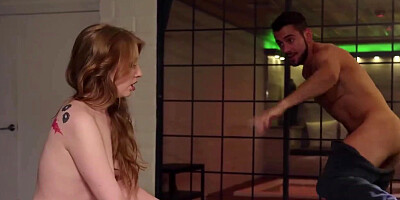 Steamy Bi Threesome Unfolds After Unexpected Break-In