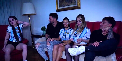 I was observing the Argentina match with a buddy until the nymphs arrived and we had group-drill.