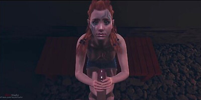 Aloy Giving A Blowjob Horizon Forbidden West 3d Porn
